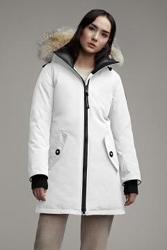 Chamarras Canada Goose Mujer Outlet - Rosemont Abrigos Blancos SC2507183